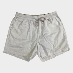 Loro Piana white nylon swimming trunks