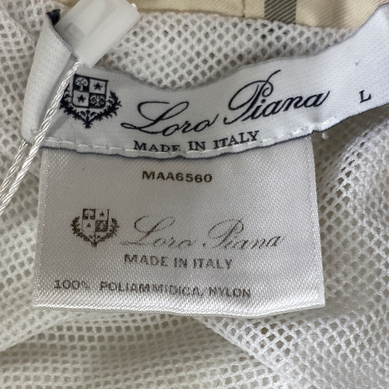 Loro Piana white nylon swimming trunks