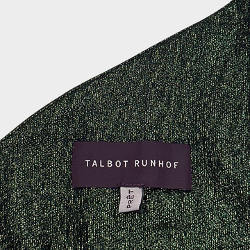 TALBOT RUNHOF shimmering green moss draped maxi dress – Loop Generation