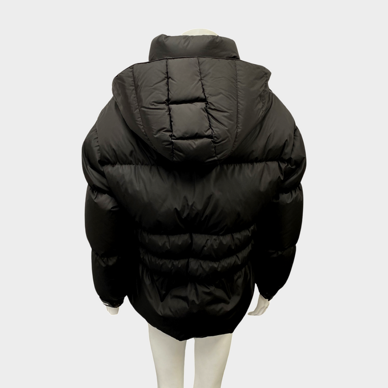 Moncler women's black short down puffer jacket