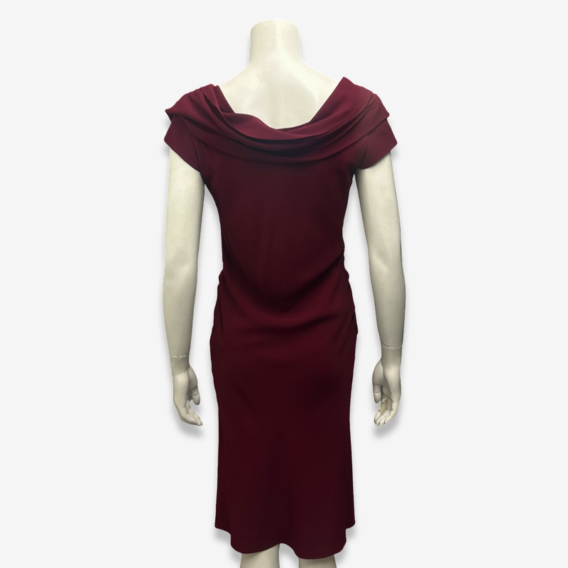 Christian Dior Burgundy Evening Dress