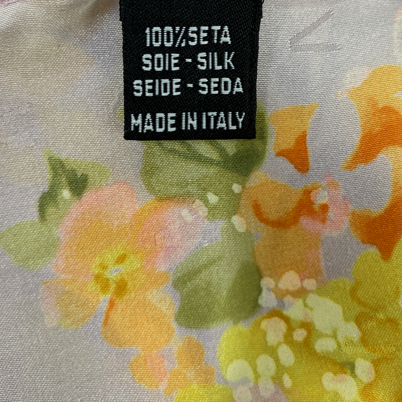 Valentino women's purple floral silk scarf