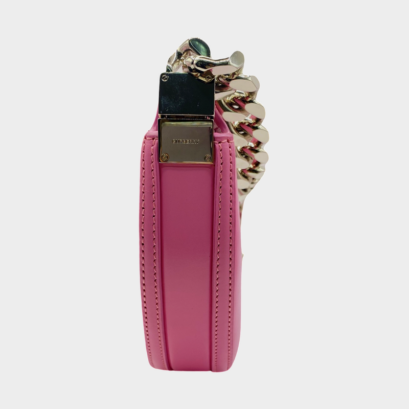 Burberry pink mini olympia leather shoulder bag