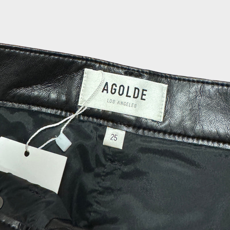Agolde Recycled Leather mini Skirt