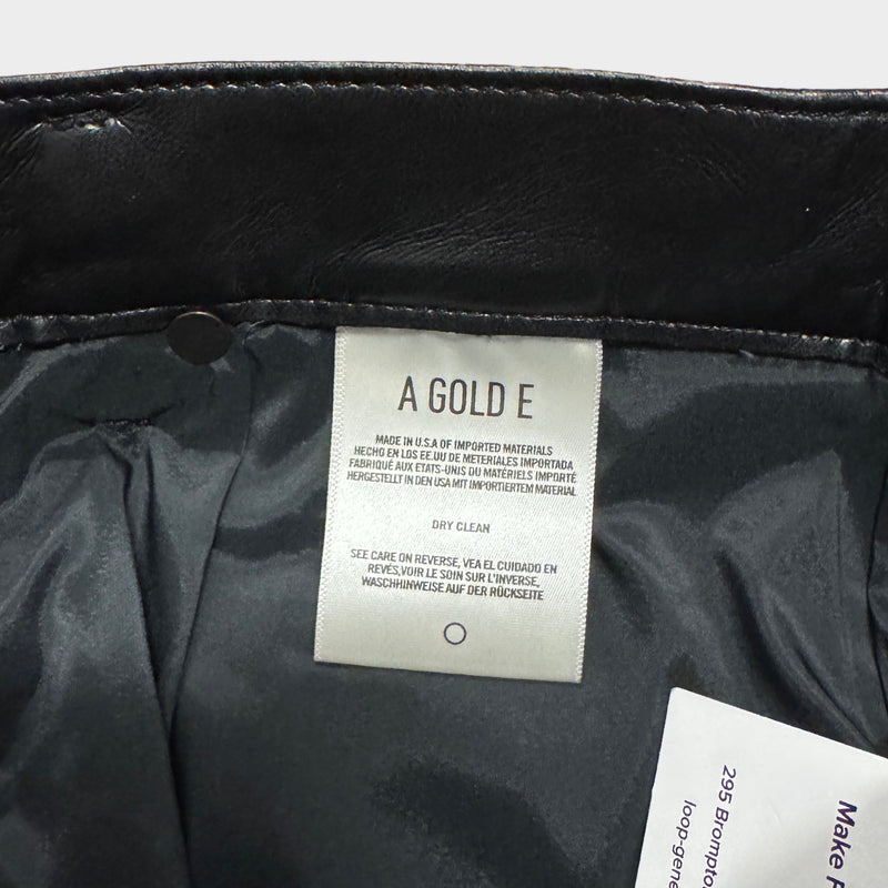 Agolde Recycled Leather mini Skirt