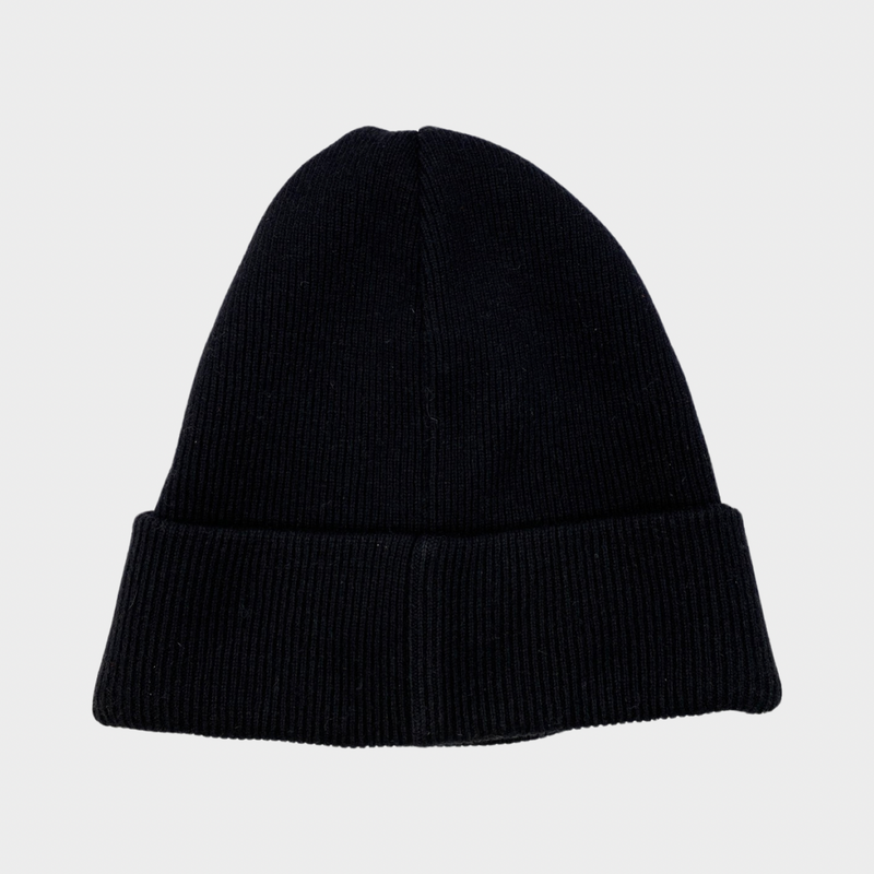 Dsquared men's black logo wool cap