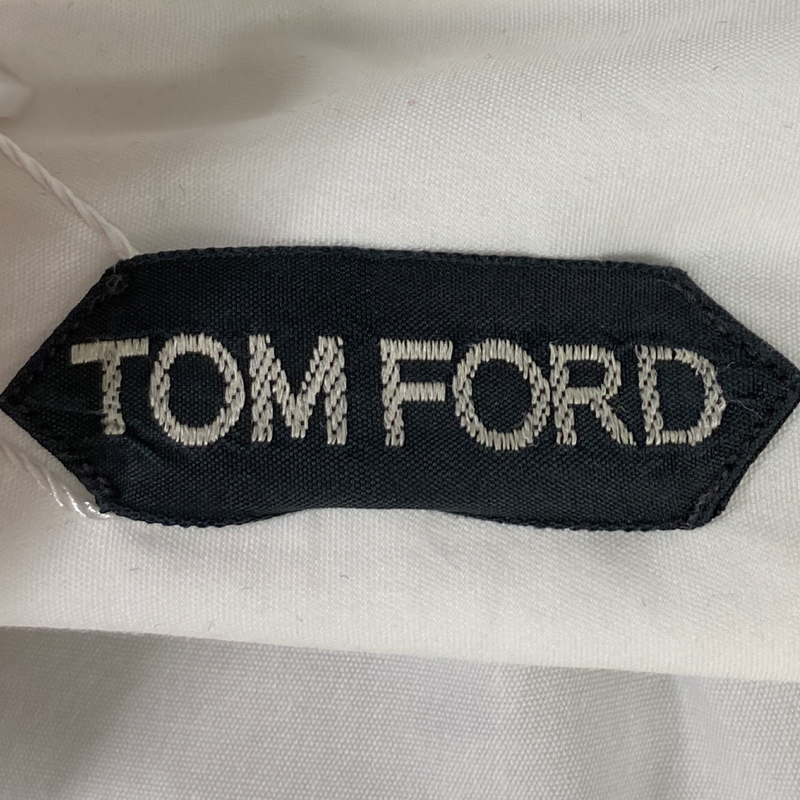 Tom Ford men's white cotton evening shirt