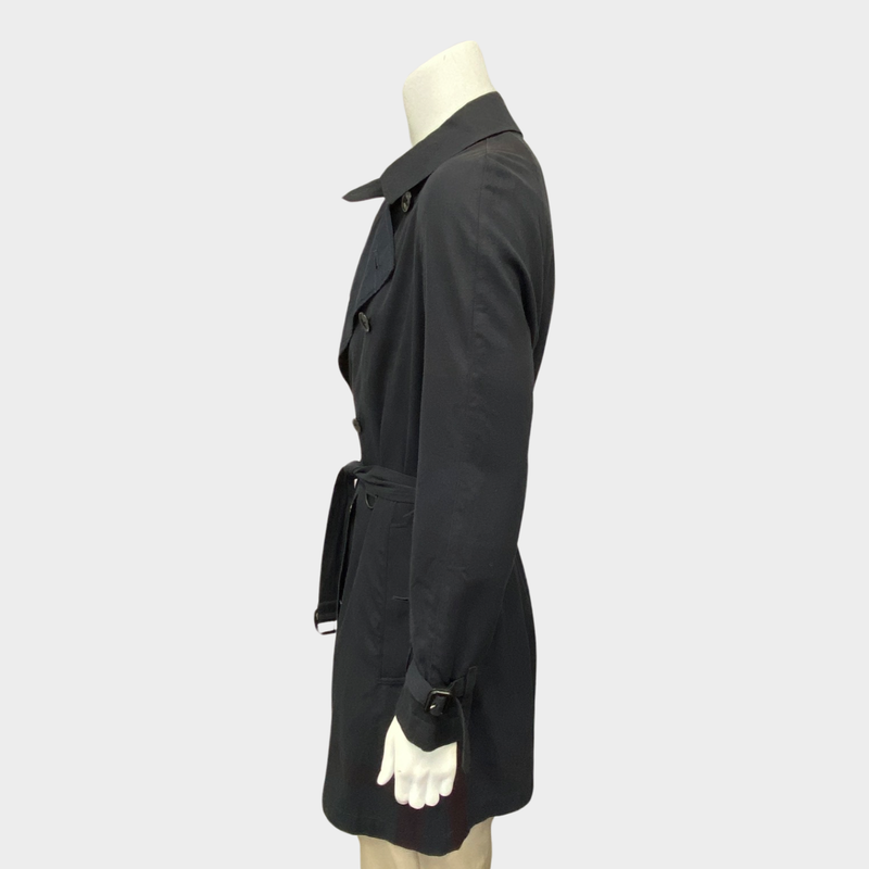 Burberry Brit men's navy cotton trench coat