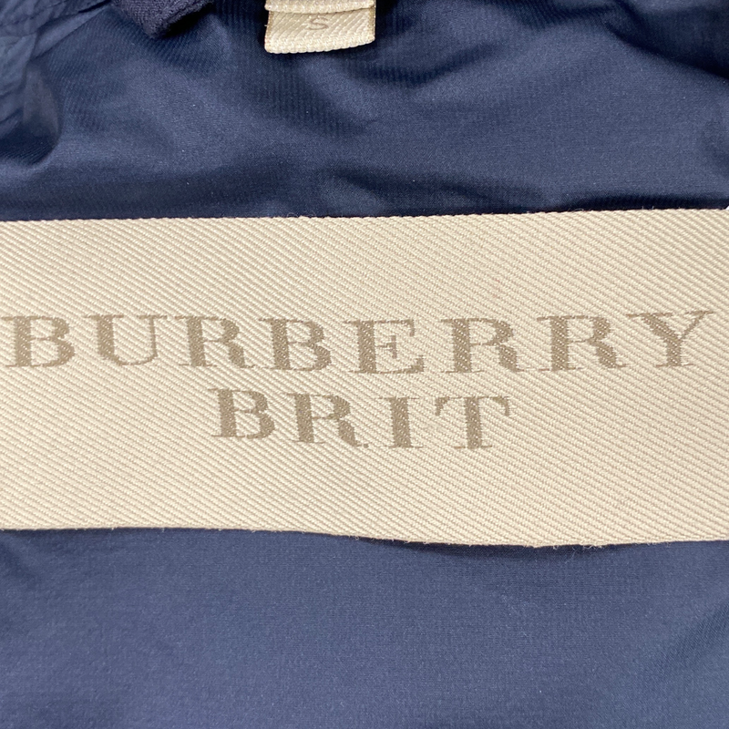 Burberry Brit men's navy cotton trench coat