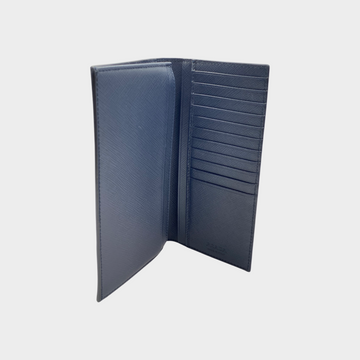 Prada saffiano men's long wallet outlet