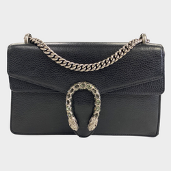 Gucci women's black leather Dionysus handbag