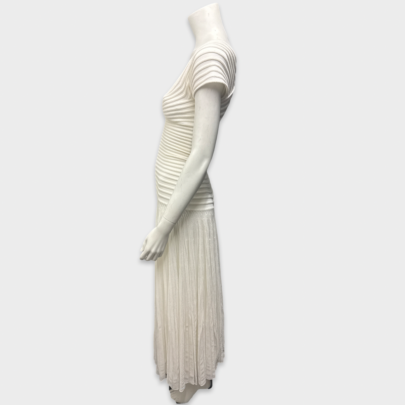 Alaïa White and ecru knit Dress