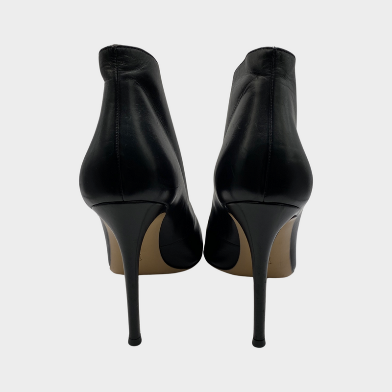 Gianvito Rossi women's black leather 'Vamp' Boots