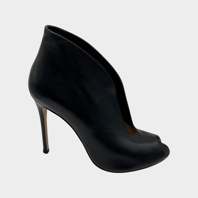 Gianvito Rossi women's black leather 'Vamp' Boots
