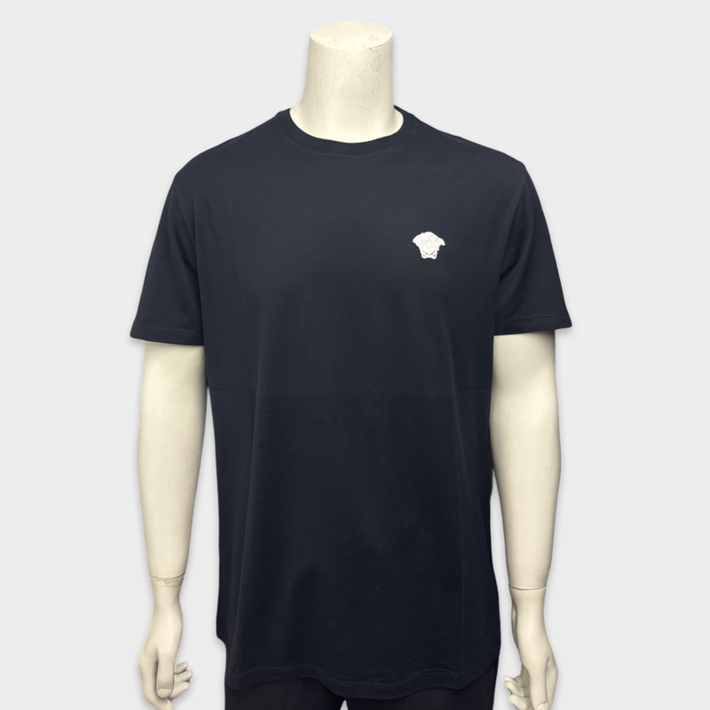 Versace Men's Medusa Navy Blue T-Shirt