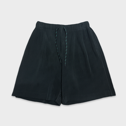 Homme Plissé Issey Miyake Men's Pleated dark green Shorts