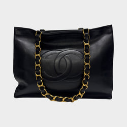Chanel Vintage 1994-1996 Leather Jumbo Tote