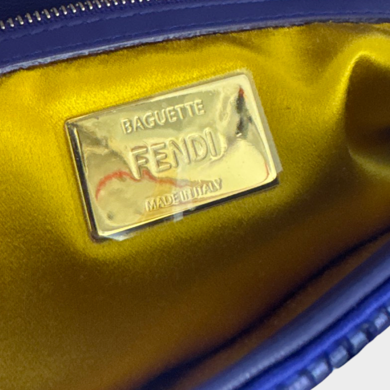Fendi Women's Purple Sequined Baguette Bag