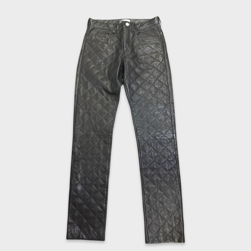 Isabel Marant Men's Black Leather Pants