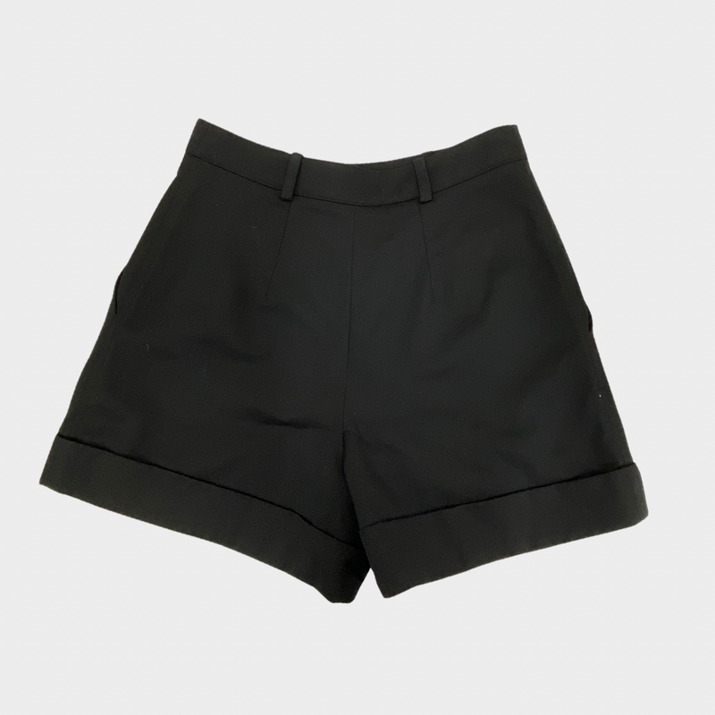 Saint Laurent women's black wool shorts