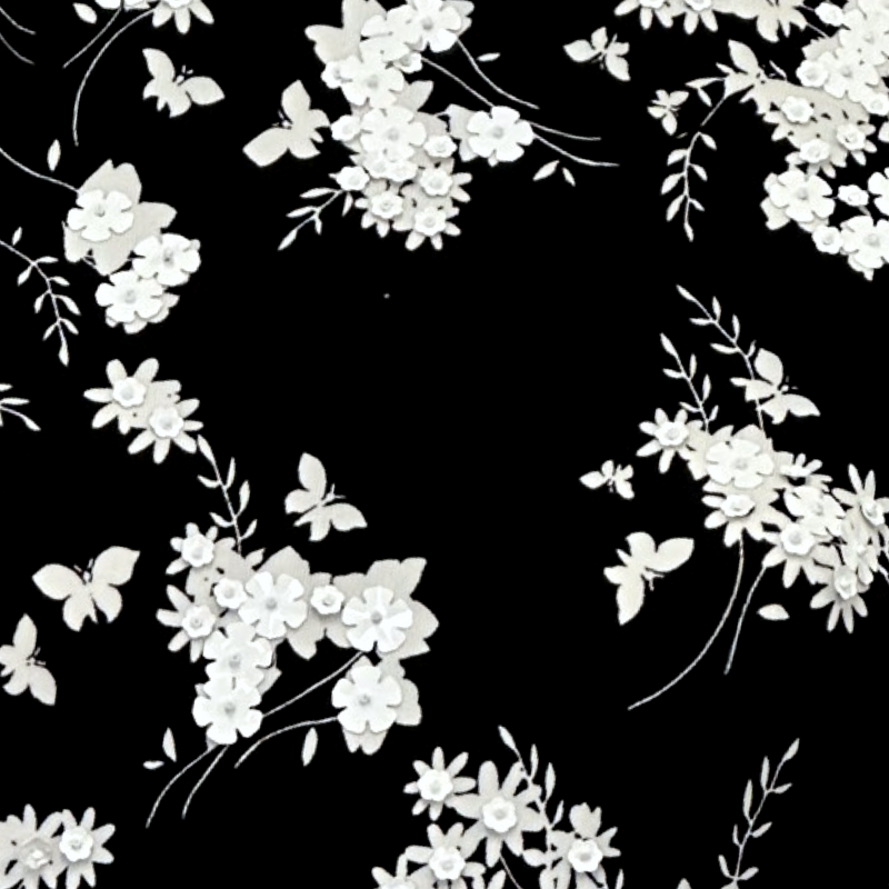 MICHAEL KORS black and white flower print short sleeve dress