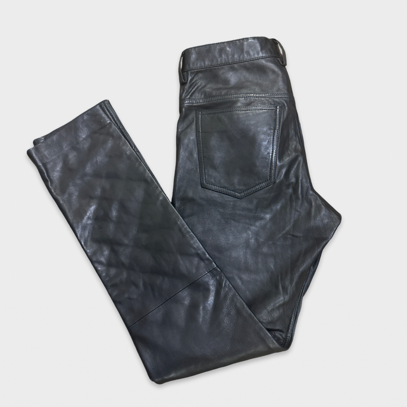 Isabel Marant Men's Black Leather Pants