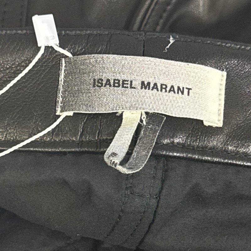 Isabel Marant Men's Black Leather Pants