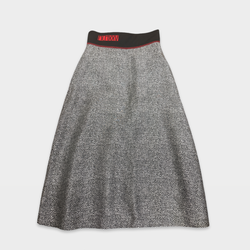 Fendi Black and grey wool skirt