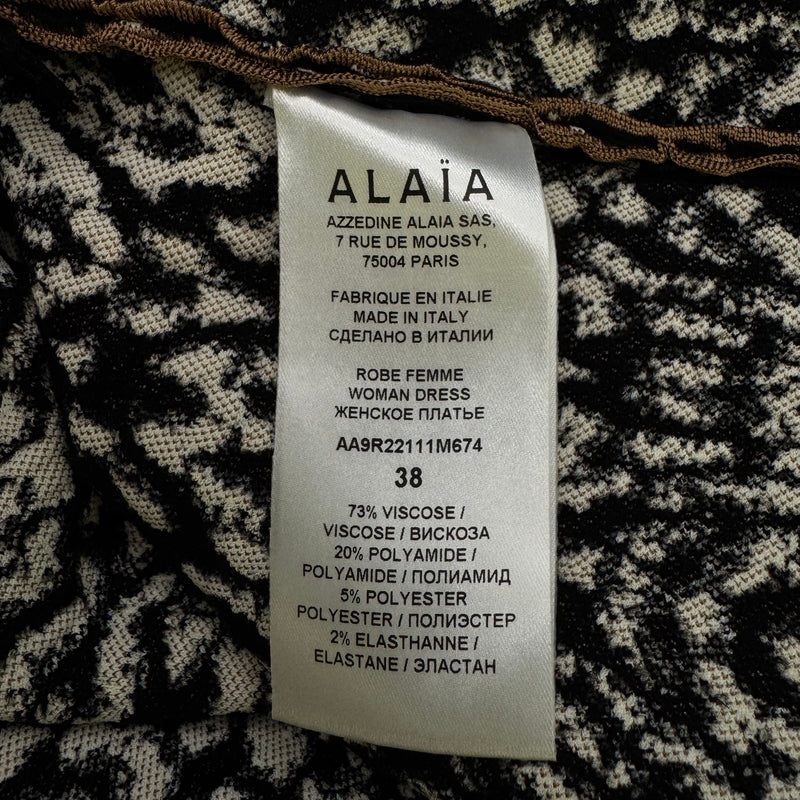 Alaïa Leopard Print Short Dress