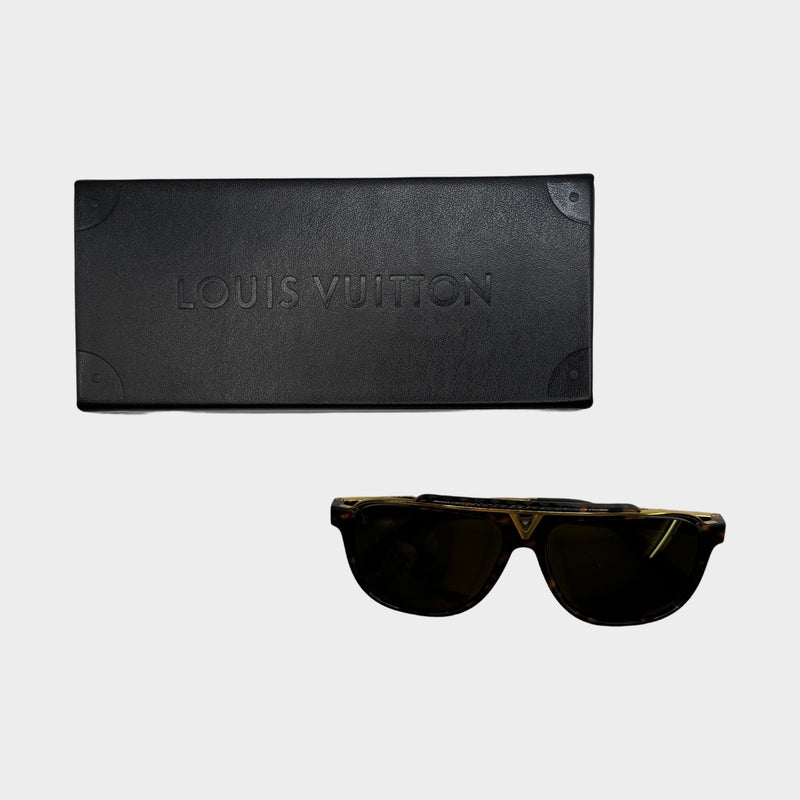 Louis Vuitton Gold and Tortoise Sunglasses