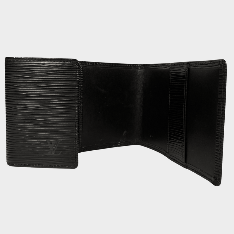 LOUIS VUITTON vintage black epi leather wallet