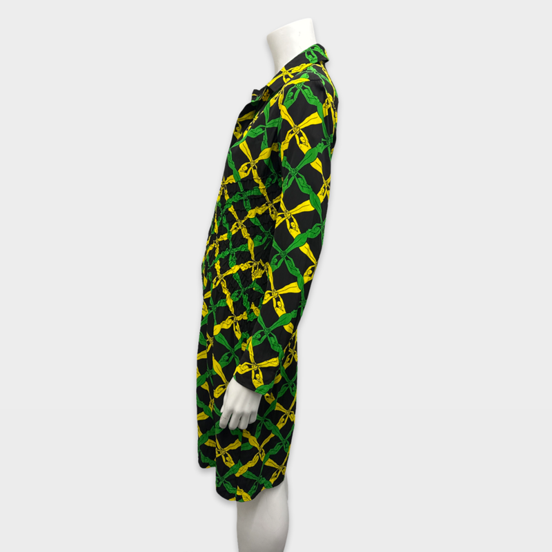 Bottega Veneta Black, yellow and green print Dress