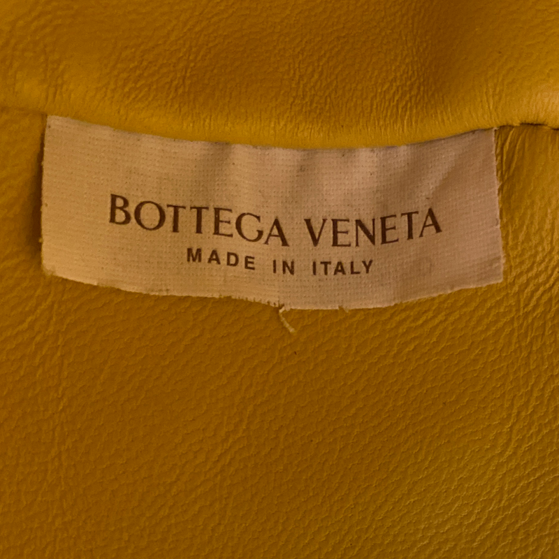 Bottega Veneta women's yellow intrecciato clutch