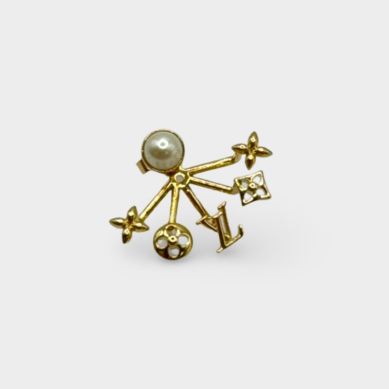 Louis Vuitton Cruiser Gold Earrings