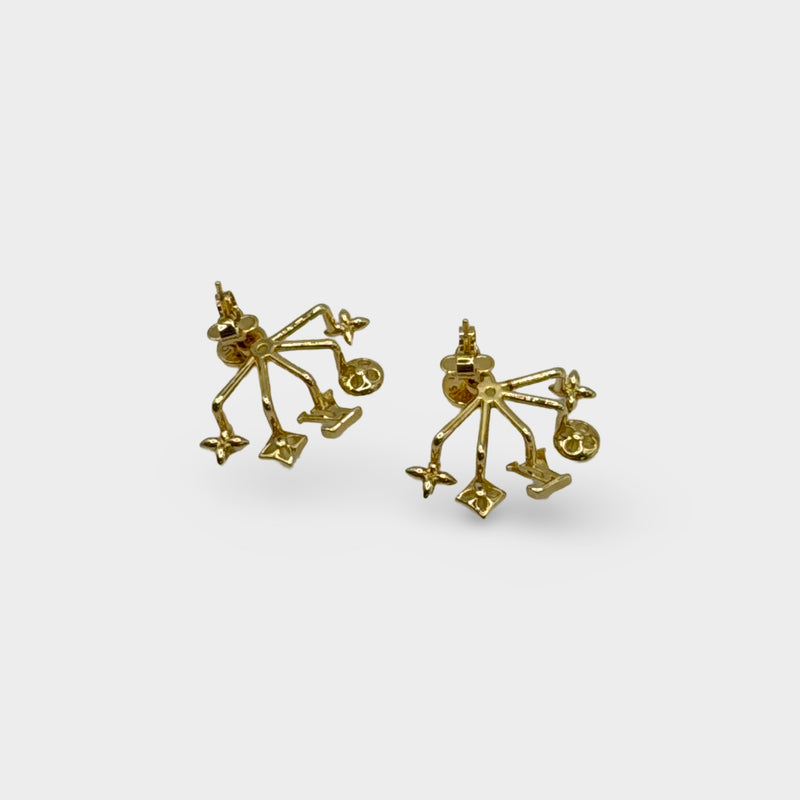 Louis Vuitton Cruiser Gold Earrings