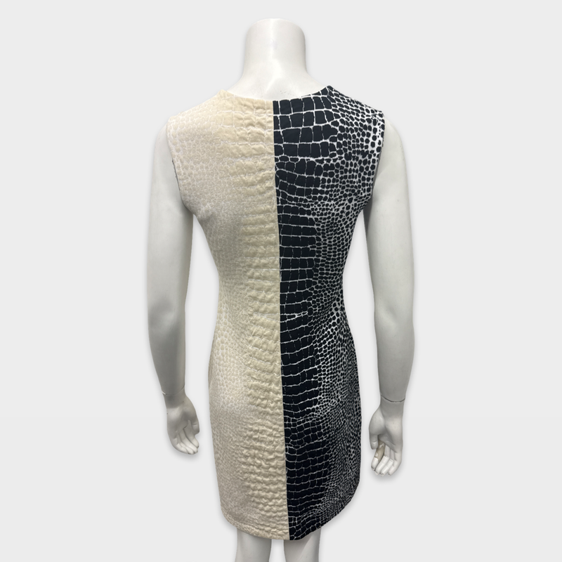 Fendi Beige and Black croc print Dress