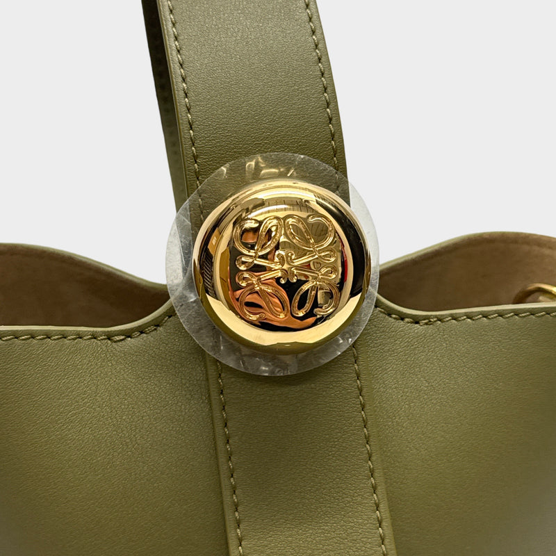 Loewe Pebble Olive Green Bucket Mini