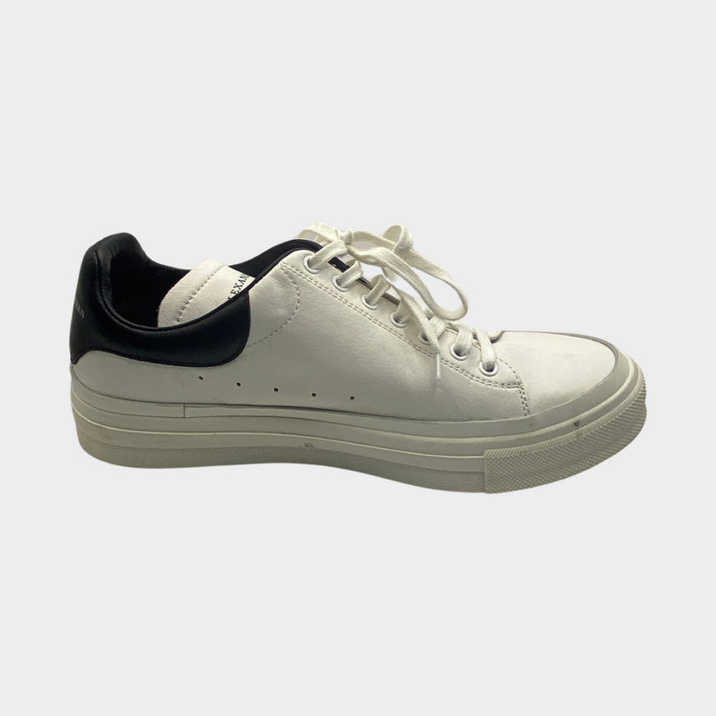 Alexander McQueen mens trainers with black back