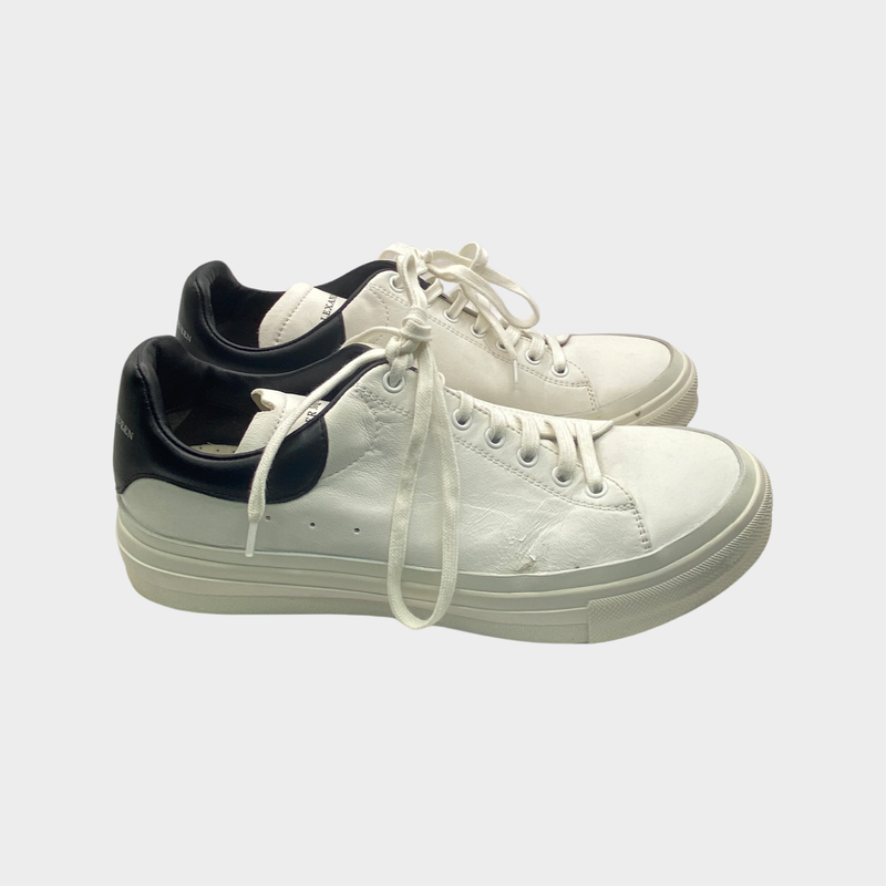Alexander McQueen mens trainers with black back