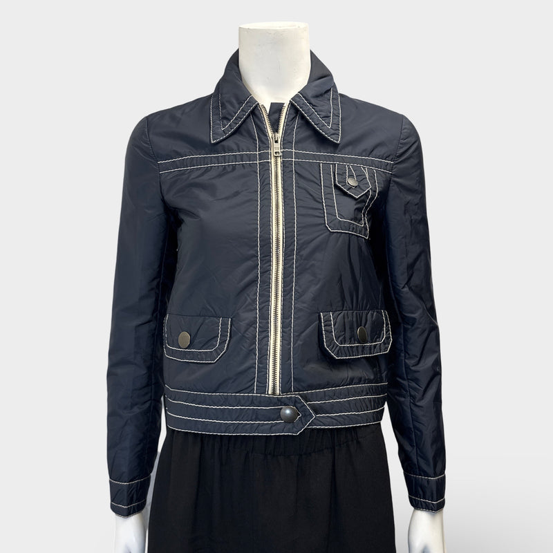 Prada Women's Navy Nylon Jacket