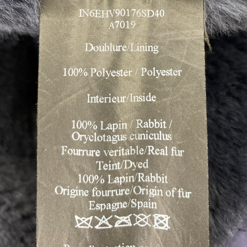 Yves Salomon men's denim parka jacket