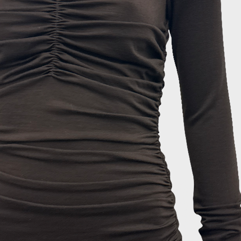 DOLCE&GABBANA Brown jersey wool dress