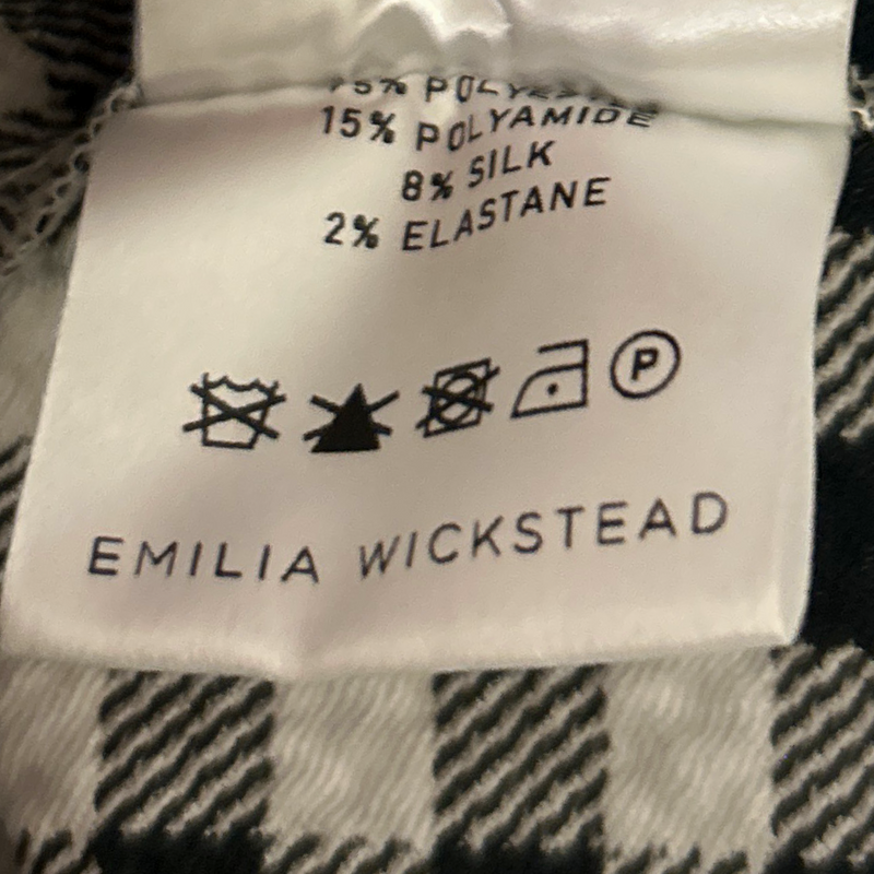 Emilia Wickstead Black And White Gingham A-line Dress