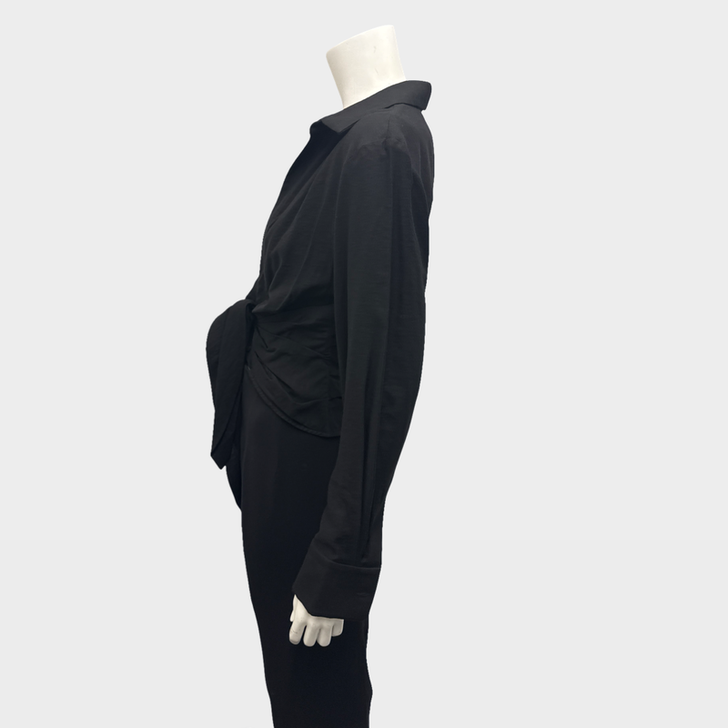 Jacquemus Women's L'Amour Black cotton Shirt