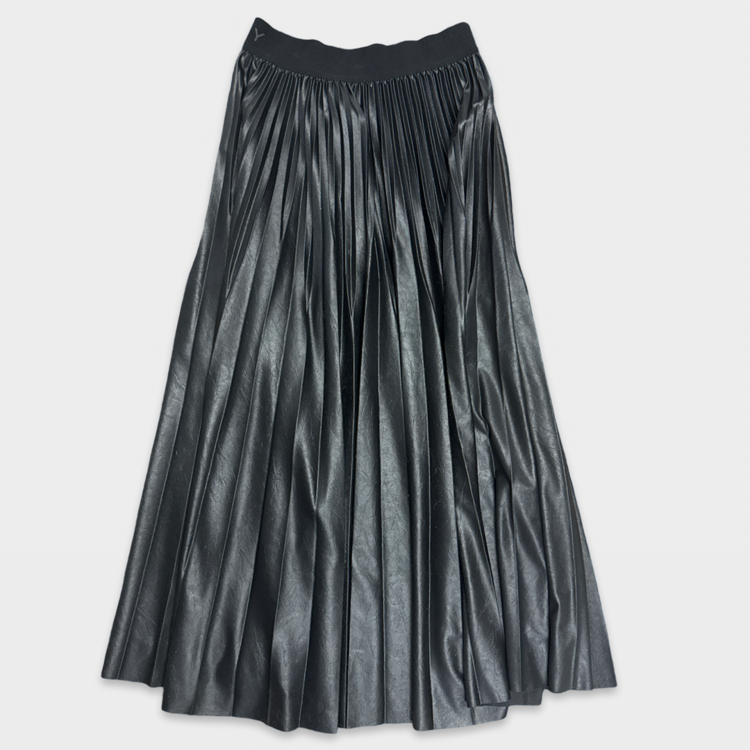 スカート GIVENCHY BLACK MIDI SKIRT WITH PLEATS ON THE BACK Givenchy Long Pleated Skirt in Black | Lyst