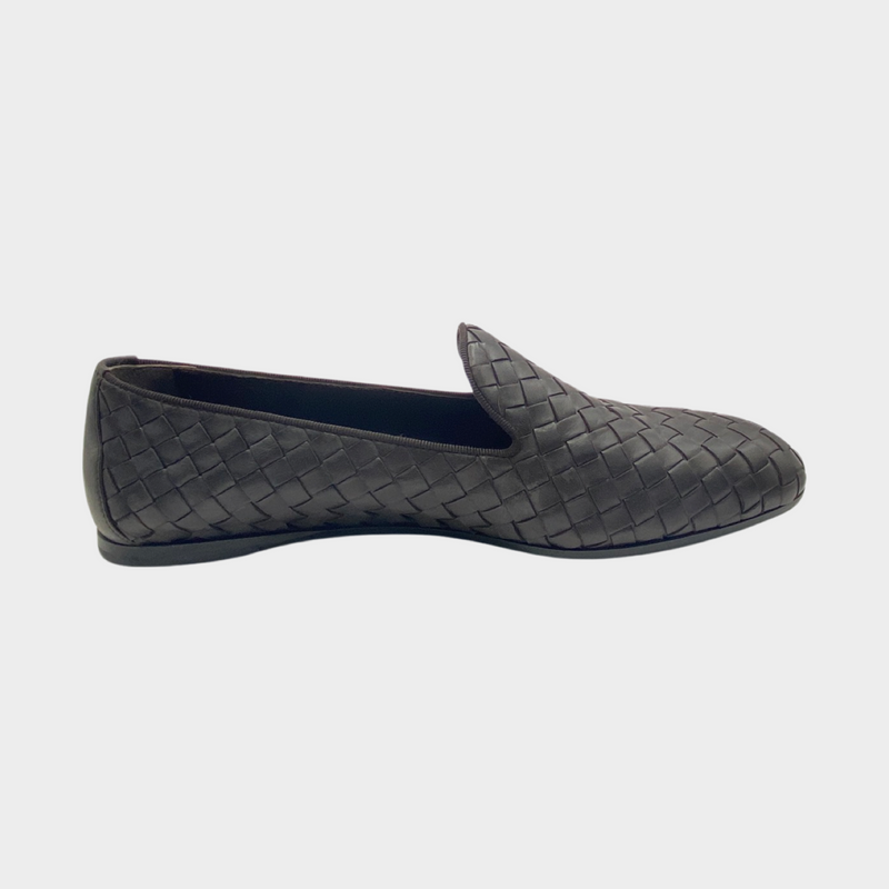 Bottega Veneta women's brown Intrecciato loafers