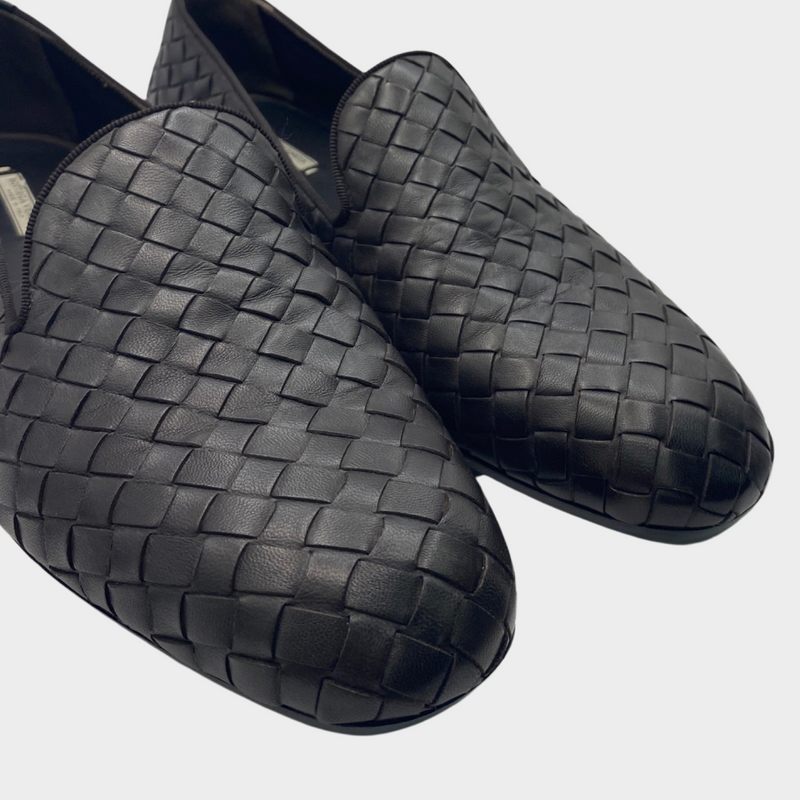 Bottega Veneta women's brown Intrecciato loafers