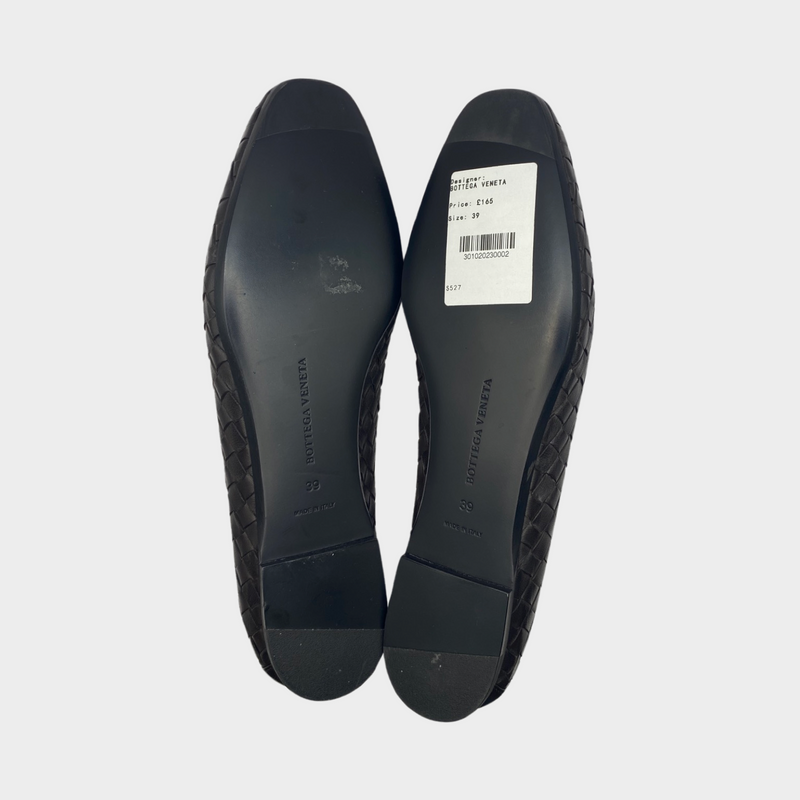 Bottega Veneta women's brown Intrecciato loafers