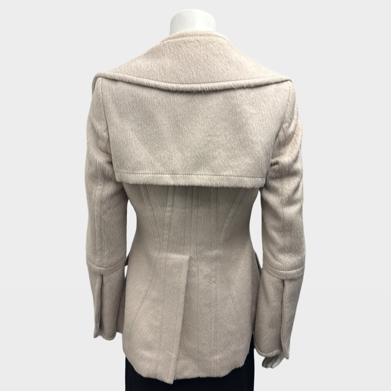 Gucci Women's Ecru Alpaca and wool Coat