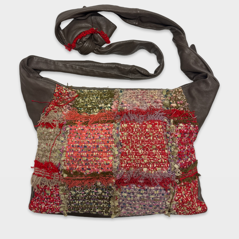 Chanel Girl 2015 brown leather and multicolour tweed Tote bag